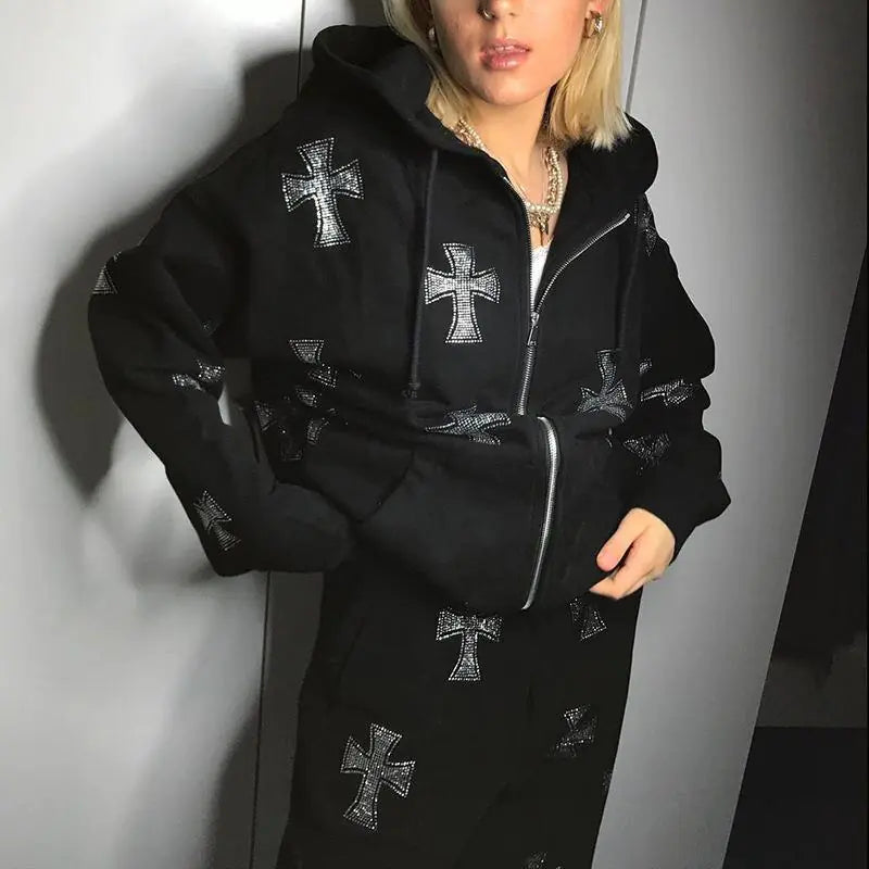 Chrome Cross Hoodie